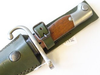 Argentinien Bajonett Modell Mauser 1909. Sehr guter Zustand, mit dem passenden Koppelschuh