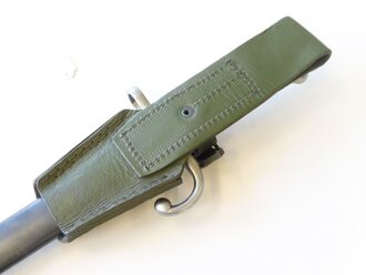 Argentinien Bajonett Modell Mauser 1909. Sehr guter Zustand, mit dem passenden Koppelschuh