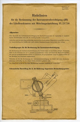Navigations Vordruck A5, Fl 23060, Ausgabe 1943 "...