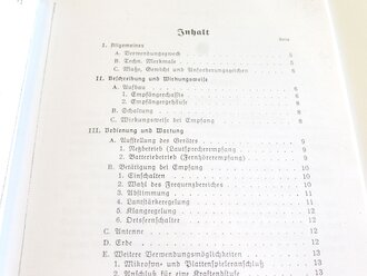 REPRODUKTION, D.(Luft)T.4404 ER1a Empfänger (Rundfunk) Gerätehandbuch, Ausgabe 1941, A5, 19 Seiten + Anlagen