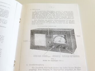 REPRODUKTION, D.(Luft)T.4404 ER1a Empfänger (Rundfunk) Gerätehandbuch, Ausgabe 1941, A5, 19 Seiten + Anlagen