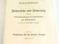 REPRODUKTION, D739/1 Zielverkehr und Sicherung durch die Nachrichtenanlagen auf Schießstanden und Schußbahnen - Richtlinien für die übende Truppe, vom 31.8.37, A5, 13 Seiten + Anlagen