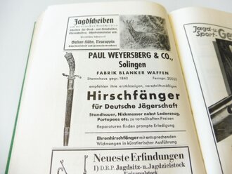 Jahrbuch der Deutschen Jägerschaft 1937/38,  282 Seiten, komplett