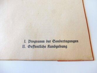 Programm der Kundgebund der Landesbauernschaft Hessen-Nassau März 1935, 15 Seiten, DIN A5 Querformat