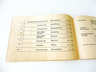 Programm der Kundgebund der Landesbauernschaft Hessen-Nassau März 1935, 15 Seiten, DIN A5 Querformat