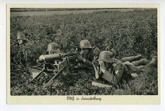 Ansichtskarte MG in Feuerstellung