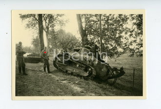 Foto wohl französischer Panzer 6 x 9 cm