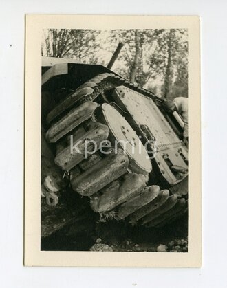 Foto Kette eines Panzers 7,5 x 10,5 cm