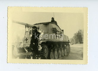 Foto Selbstfahrlafette Wehrmacht 7 x 10 cm