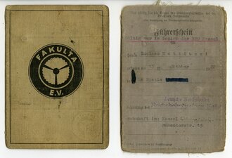 Deutsche Reichsbahn Führerschein eines italienischen...