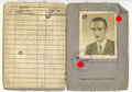Deutsche Reichsbahn Führerschein eines italienischen Staatsangehörigen von 1943, dazu ein Mitgliedsausweis der "Fakulta" von 1943