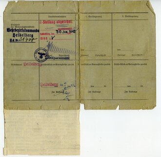 UK Karte vom Rüstungskommando Mannheim für...