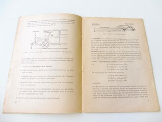 Notek " Betriebs- und Einbauvorschrift Kraftfahrzeug Nachtmarschgerät mit Ersatzteil Liste 202b. DIN A5, 24 Seiten