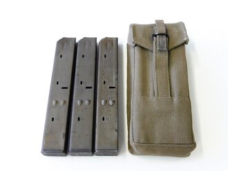 Bundeswehr, 3 Stück UZI Magazine 32 Schuss in Tasche...