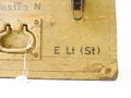 Kasten N für Einheitslaterne Stahl, Originallack und Beschriftung