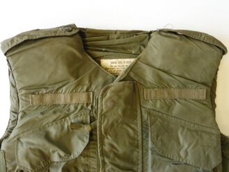 U.S. Army Armor, Vest M-1952A. Used, Zipper works fine