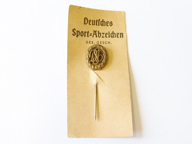 BRD, Deutsches SportAbzeichen in bronze, Miniatur 17mm, 14,62