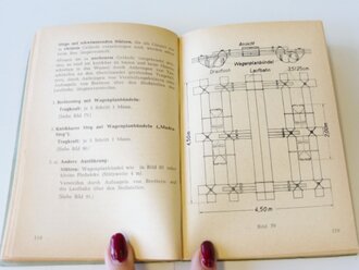 Grenzschutz Dienstvorschrift 2701/A " Der technische Dienst des Notzstandszuges", Baudienst datiert 1953. 262 Seiten