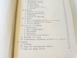 Grenzschutz Dienstvorschrift 2701/A " Der technische Dienst des Notzstandszuges", Baudienst datiert 1953. 262 Seiten