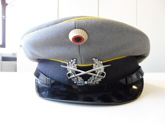 Bundeswehr Schirmmütze für Mannschaften der Fernmeldetruppe datiert 1973, Kopfgrösse 57