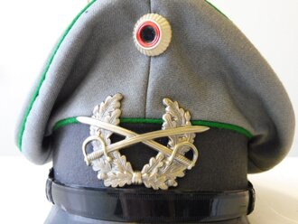 Bundeswehr Schirmmütze für Mannschaften der Infanterie datiert 1975, Kopfgrösse 56