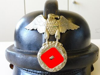 NSKK Sturzhelm Leder mit Emblem 1. Modell, leicht...