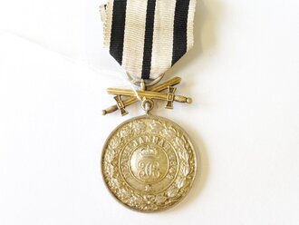 Hohenzollern, silberne Verdienstmedaille mit Schwertern