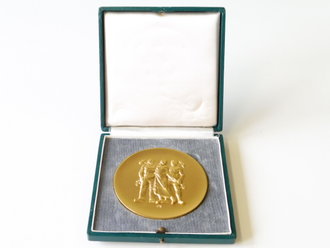 Deutschland nach 1945, Medaille für 40 Jahre im Dienst der pfälzischen Wirtschaft. Sehr guter Zustand, im Etui