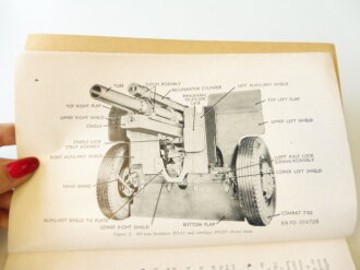 U.S. 1948 dated TM 9-325 105 mm Howitzer M2A1, Carriages and Combat Vehicle Mounts M4 and M4A1. 235 pages