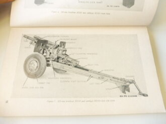 U.S. 1948 dated TM 9-325 105 mm Howitzer M2A1, Carriages and Combat Vehicle Mounts M4 and M4A1. 235 pages