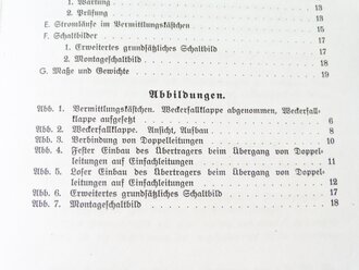 REPRODUKTION, L.Dv.702/1 Luftnachrichtentruppe Gerätbeschreibungen "Das Vermittlungskästchen", Ausgabe 1940, A5, 19 Seiten