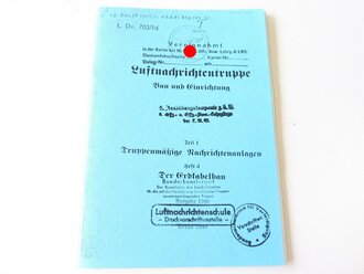REPRODUKTION, L.Dv.703/1d Luftnachrichtentruppe Bau und...