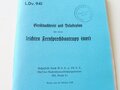 REPRODUKTION, L.Dv.941 Gerätnachweis und Beladeplan für einen leichten Fernsprechbautrupp (mot), Ausgabe 1940, A5, 87 Seiten