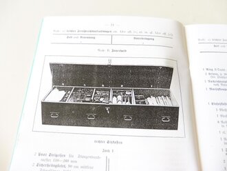 REPRODUKTION, L.Dv.942 Gerätnachweis und Beladeplan für einen leichten Fernsprechbautrupp, Ausgabe 1940, A5, 43 Seiten