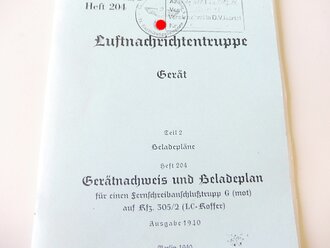 REPRODUKTION, L.Dv.702/2 Gerätnachweis und...