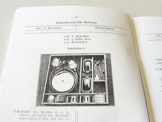 REPRODUKTION, L.Dv.702/2 Gerätnachweis und Beladeplan für Fernschreibanschlusstrupp (mot) auf Kfz 305/3 (LC-Koffer) Ausgabe 1939, A5, 52 Seiten