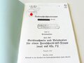 REPRODUKTION, L.Dv.702/2 Gerätnachweis und Beladeplan für Fernschreib-WT-Trupp (mot) auf Kfz.72, Ausgabe 1940, A5, 56 Seiten