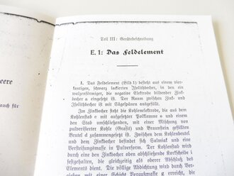 REPRODUKTION,H.Dv 95/1 Das Feldelement, 1940, A5, 6 Seiten