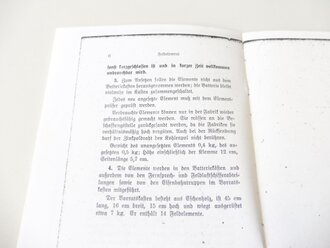 REPRODUKTION,H.Dv 95/1 Das Feldelement, 1940, A5, 6 Seiten