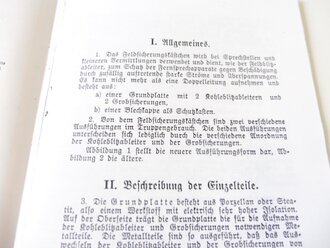 REPRODUKTION, H.Dv 95/22 Das Feldsicherungskästchen, datiert 1935, A5, 7 Seiten