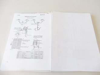 REPRODUKTION , D794/1 Merkblatt Fernsprech- und Fernschreibtechnik für den Nachrichtenoffizier, datiert 1942, A5, 87 Seiten + Anlagen