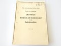 REPRODUKTION , D794/1 Merkblatt Fernsprech- und Fernschreibtechnik für den Nachrichtenoffizier, datiert 1942, A5, 87 Seiten + Anlagen