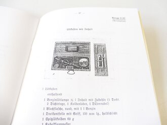 REPRODUKTION, D735 Gerätnachweis für einen Führungsfernkabeltrupp (mot), datiert 1940, A5, 39 Seiten