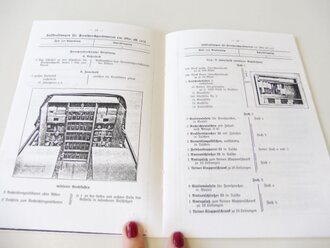 REPRODUKTION, L.Dv.952 Beladeplan für einen Lastkraftwagen für Fernsprechgerätevorrat, datiert 1938/40, A5, 49 Seiten