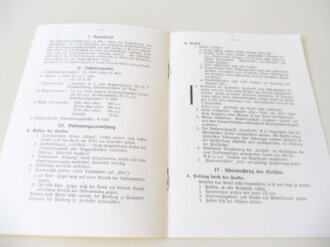REPRODUKTION, D.1061/5 Merkblatt zur Bedienung des Schnellmorsebildschreibers (S.Mbs.), datiert 1941, A5, 4 Seiten