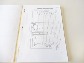 REPRODUKTION, D73972 Zielverkehr und Sicherung durch die Nachrichtenanlagen auf Schießständen und Schießbahnen, datiert 1937, A5, 34 Seiten + zahlreiche Anlagen