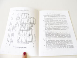 REPRODUKTION, D759/5 Merkblatt Wechselstrom-Telegrafie-Gerät 40 (WT 40), datiert 1941/42, A5, 27 Seiten + aNLAGE