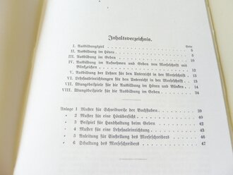 REPRODUKTION, D955 Anleitung für die Ausbildung in der Morseschrift, datiert 1932/33, A5, 45 Seiten