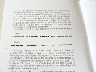 REPRODUKTION, D955 Anleitung für die Ausbildung in der Morseschrift, datiert 1932/33, A5, 45 Seiten