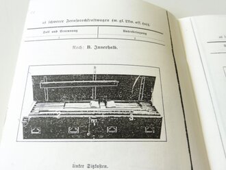 REPRODUKTION, D708 Gerätnachweis für einen schweren Fernsprechtrupp (mot), datiert 1935/36, A5, 41 Seiten